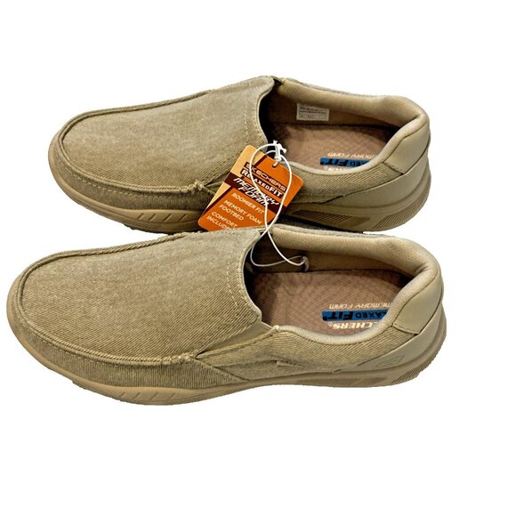 Skechers Cohagen Taupe Mens Casual Relaxed Fit Slip-On Loafer Shoes sz 13 - Picture 5 of 8